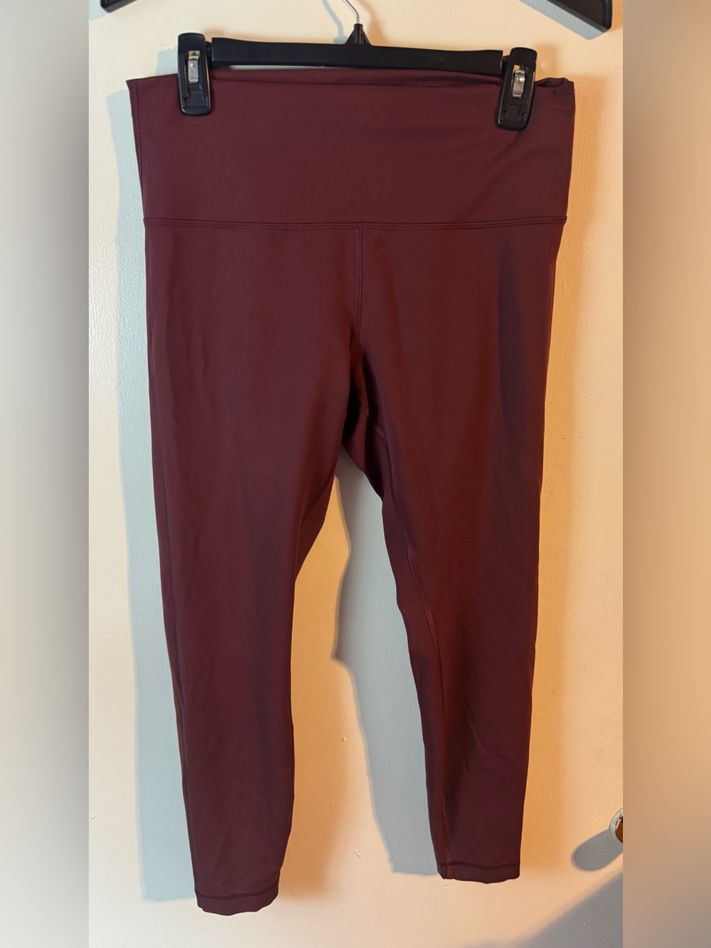 Size 10 Burgundy High-Waist Leggings